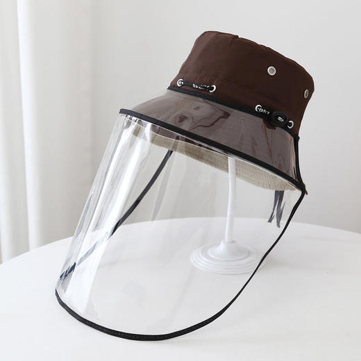 户外防飞沫防护面罩厨房炒菜挡油烟防油溅帽可以拆卸面部口罩防尘 商品图2