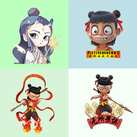 卡通动漫哪吒儿童卫衣热转印烫画贴DIY辅料衣服烫图a级2022