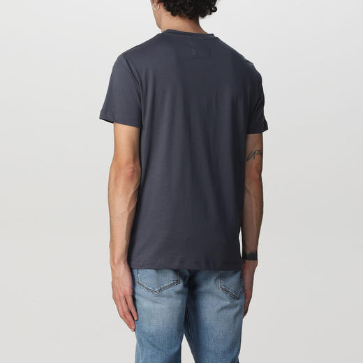 EMPORIO ARMANI 阿玛尼 男士棉质字母徽标印花圆领短袖T恤 深灰色 8N1TN5 1JPZZ 0929 商品图1