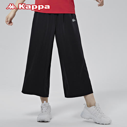 女款高腰直筒七分裤运动裤修身休闲裤K0A42CQ71 商品图1