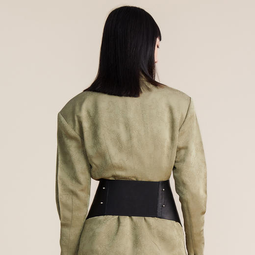 MIIDII谜底2022春新款后腰橡筋朋克感大腰封女士腰带221MQ0438 商品图3