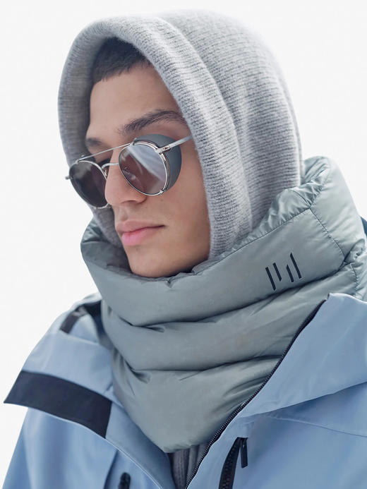 Holden - DOWN NECK WARMER - SLATE GRAY - 配件 - 帽子 - 灰色 商品图0