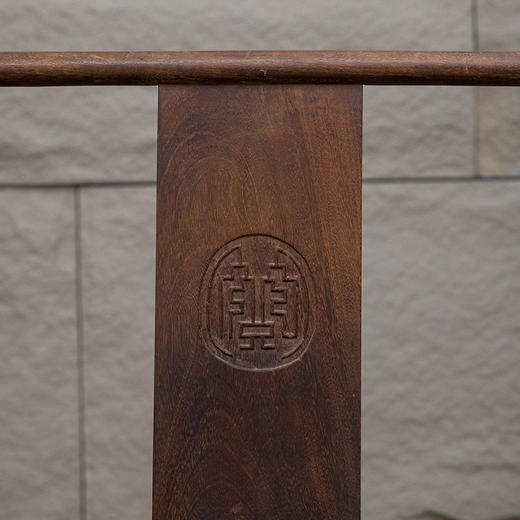 清 铁力木南官帽椅（一对） 商品图1