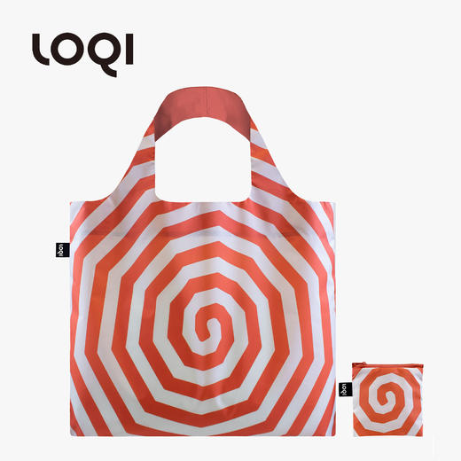 德国LOQI 博物馆系列 红色螺旋LB.SR 时尚艺术环保万用袋 折叠大容量单肩手提购物袋承重40斤防泼水 路易斯·布尔乔亚 商品图1