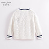 马克珍妮春装新款 男女童学院风字母V领针织开衫230128 商品缩略图1