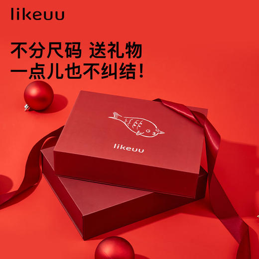 likeuu少女发育期红色内衣套女童背心小锦鲤幸运红新年本命年礼盒 商品图1