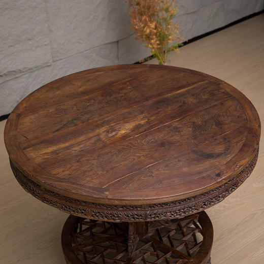 清 柞榛木透雕葫芦纹百灵台 商品图2