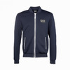 EMPORIO ARMANI EA7 阿玛尼 男士字母徽标贴花拉链卫衣外套 深蓝色 6LPM22 PJAHZ 1554 商品缩略图0