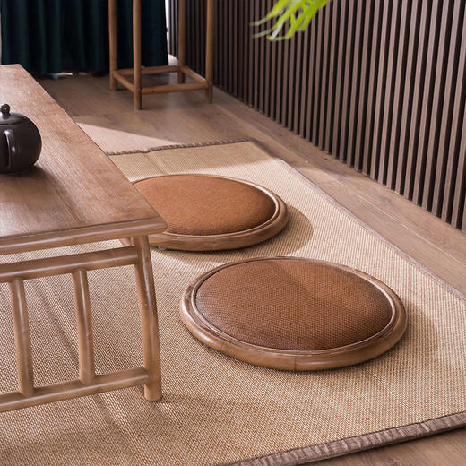 蒲团坐垫家用禅垫坐墩跪垫懒人榻榻米日式拜佛垫飘窗竹藤 商品图2