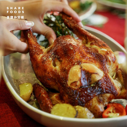 【圣诞节】黑松露黄油烤鸡 （附送专用酱汁+蔬菜包） 商品图2