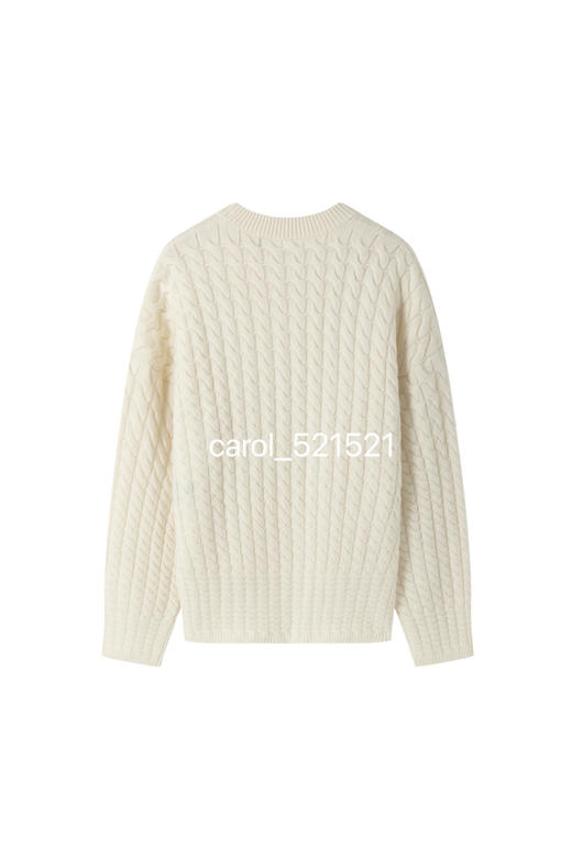 捡漏无标纯原 TH Lana Cash 2 Scuipted TNK 扭花羊绒针织衫 商品图5