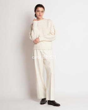 捡漏无标纯原 TH Lana Cash 2 Scuipted TNK 扭花羊绒针织衫