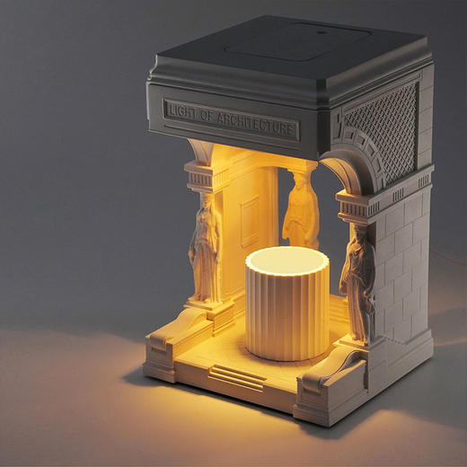 雅典圣殿原创建筑香薰融蜡灯卧室床头可调光夜灯计礼物氛围灯 商品图3