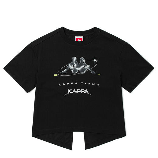 Kappa卡帕2022夏季新款女装圆领短袖T恤运动休闲潮半袖K0C42TD02F 商品图3
