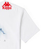 Kappa卡帕短袖2022新情侣男女运动T恤休闲半袖圆领上衣K0CX2TD23D 漂白-001 XL 商品缩略图4