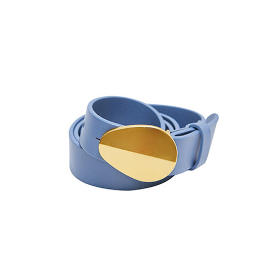 MIIDII谜底2022春新款原创椭圆形扣头牛皮女士腰带221MQ0437 商品图0