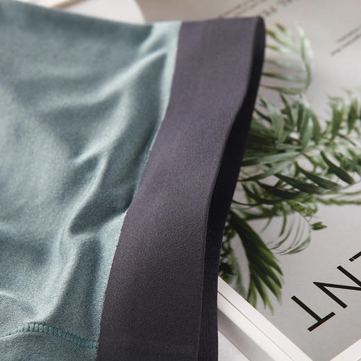 金三塔弹性包覆桑蚕丝 舒适透气 男士纯色平角裤内裤 （私密物品不支持退换）  NZM9A201 商品图2