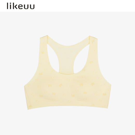 【低至5折】likeuu少女小猫印花学生文胸工字背心透气发育期 商品图4
