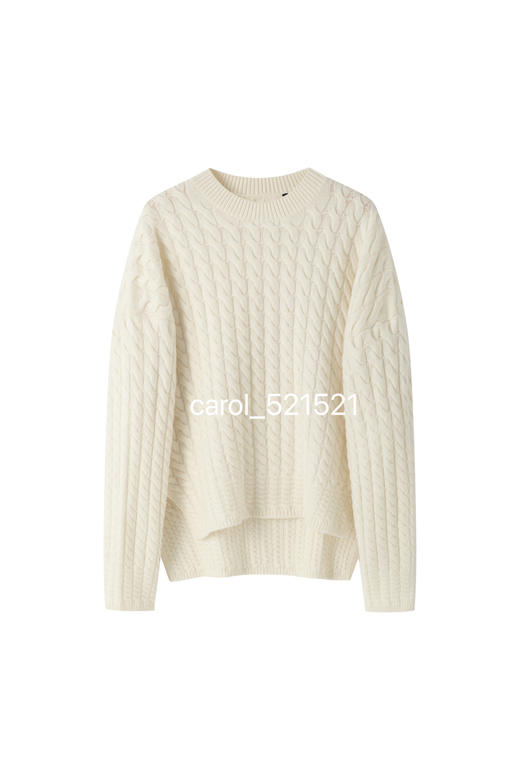 捡漏无标纯原 TH Lana Cash 2 Scuipted TNK 扭花羊绒针织衫 商品图4