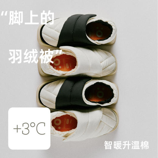 fajo花椒星球 BeiBei冬季系列 黑白被被 户外营地鞋城市熊猫面包鞋 男女同款 商品图2