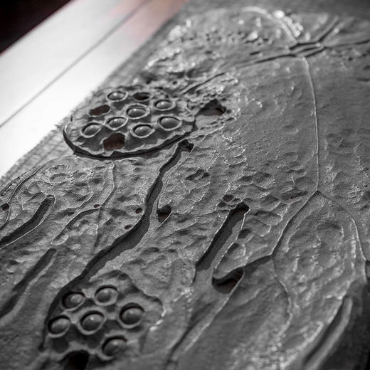 石金道创意乌金石茶盘简约排水家用石材茶海复古茶台大号石头茶具 商品图7