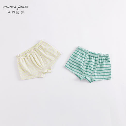 【2条装】马克珍妮新款春装 男童不夹屁屁纯棉平角内裤230571 商品图3