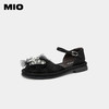 MIO米奥夏季圆头半凉鞋平跟星光鞋甜美风蝴蝶钻饰时装凉鞋女鞋M232200548 商品缩略图1