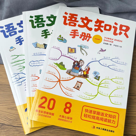 拿来就用的语文知识手册全3册小学生漫画思维导图版快速掌握语文常识轻松提高阅读能力由浅入深分门别类随查随用60幅全彩思维导图 商品图2
