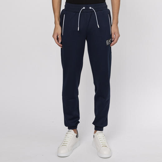 EMPORIO ARMANI EA7 阿玛尼 男士字母徽标贴花休闲运动裤 深蓝色 6LPP01 PJAHZ 1554 商品图1