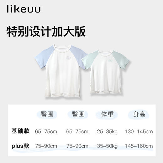 【低至6折】likeuu儿童家居服睡衣套装男女童学生短裤轻薄透气 商品图4