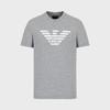 EMPORIO ARMANI 阿玛尼 男士棉质徽标印花圆领短袖T恤 灰色 8N1TN5 1JPZZ 0688 商品缩略图0