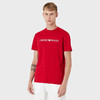 EMPORIO ARMANI 阿玛尼 男士棉质字母徽标印花圆领短袖T恤 红色 8N1TN5 1JPZZ 0343 商品缩略图1