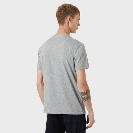 EMPORIO ARMANI 阿玛尼 男士棉质徽标印花圆领短袖T恤 灰色 8N1TN5 1JPZZ 0688 商品图2