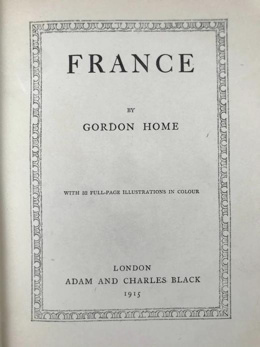 1915年 法国风物志 32幅精美彩色插图 漆布精装32开 商品图3