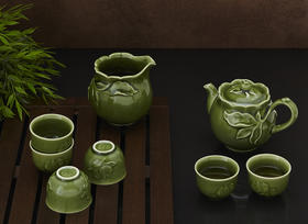 新石榴茶具1壶6杯附茶海  壶260ml/茶海310ml/杯50ml