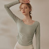 跃牌【禅语梵心系列】裸感紧身褶皱瑜伽上衣长袖 无胸垫FX2100（不带胸垫） 商品缩略图3