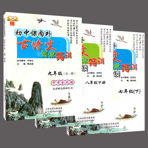 初中课内外古诗文阅读特训七年级下册八年级下册九年级全一册中考全攻略 商品图0