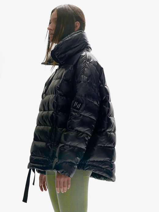 Holden - W DOWN ZIP HOODIE - BLACK - 女装 - 上衣 - 黑色 商品图0