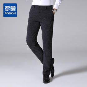 罗蒙秋冬厚款灯芯绒休闲裤男士时常百搭商务休闲长裤子