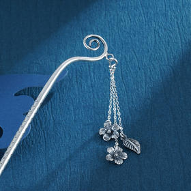 子佩集S999银【江天暮雪】发簪【VA16-1】仿古2212