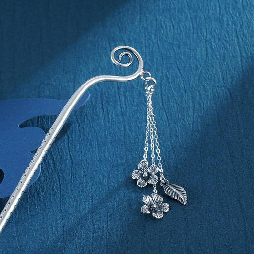 子佩集S999银【江天暮雪】发簪【VA16-1】仿古2212 商品图1