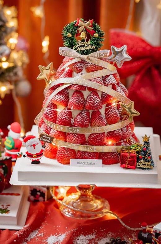 【草莓季】圣诞草莓树蛋糕 商品图0
