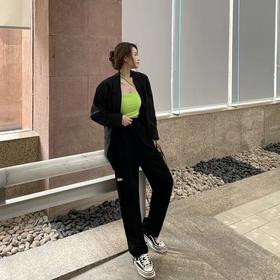ADER 小皮标刷毛休闲裤2809 [福利品]