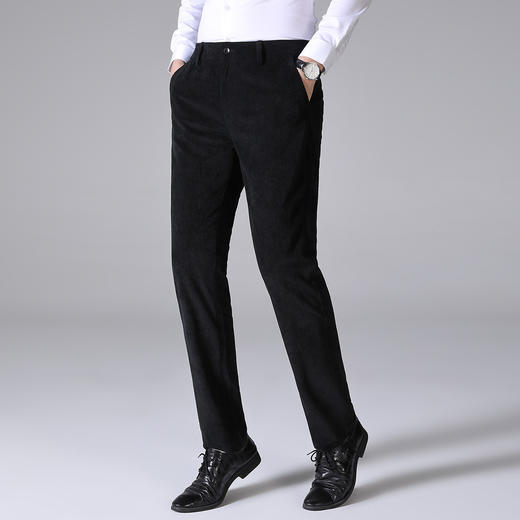 罗蒙秋冬厚款灯芯绒休闲裤男士时常百搭商务休闲长裤子 商品图2