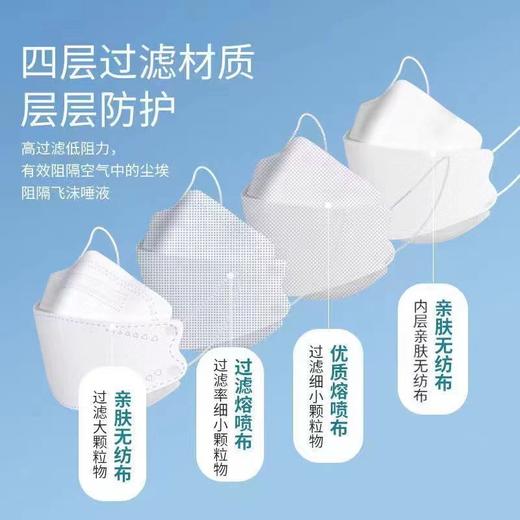 【现货秒发❗️KN95口罩100只更超值】高颜值口罩10只/袋，鱼型立体口罩，精致不蹭口红妆容❗️防尘立体剪裁口罩，民用男女成人口罩，直播福利引流爆款父亲节礼物新年礼盒年货礼盒 商品图3