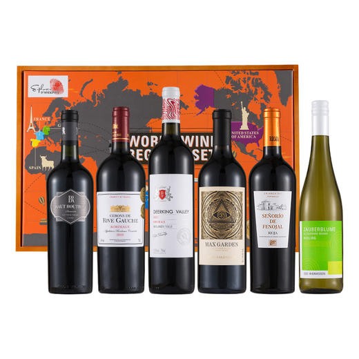 一箱喝遍全球 干红葡萄酒礼盒750ml*6瓶[福利品] 商品图11