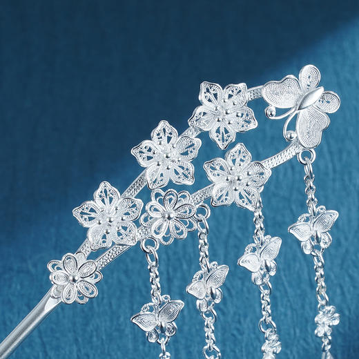 子佩集S990银【碧玉妆成】发簪【QSFZ001】花丝2212 商品图1