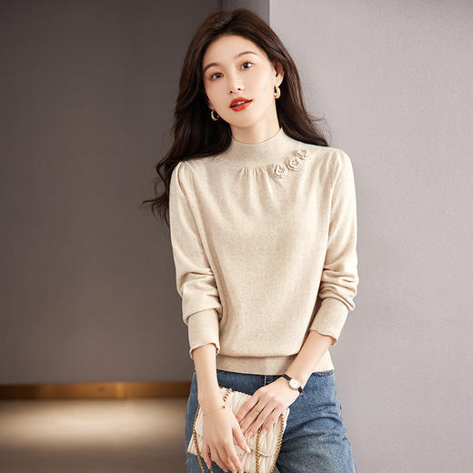 年轻妈妈羊毛衫100纯羊毛毛衣秋冬CC-52-YM863 商品图6