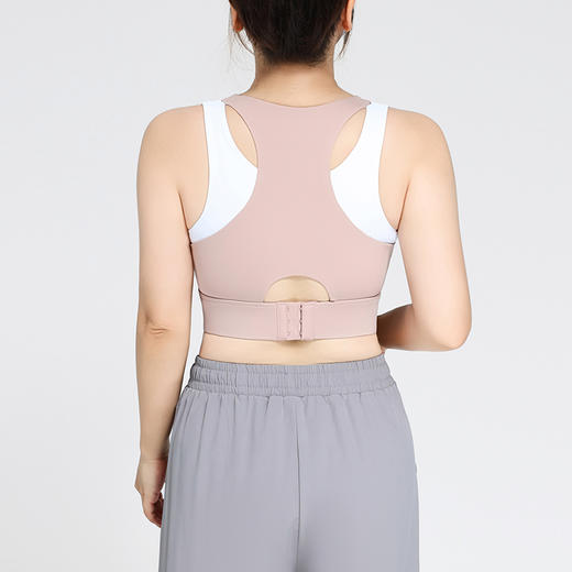 跃牌（呗咪纷纷系列）大码撞色假两件撞色文胸WX608 固定胸垫 商品图4