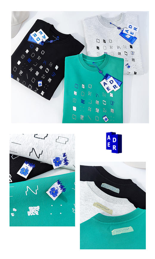 ADER 明星同款三色卫衣1641 [福利品] 商品图3